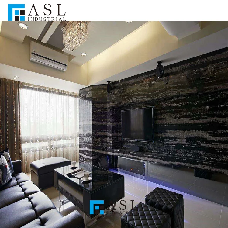 Factory direct cheap price natural china marmore black and white dragon silver portoro/potoro Italy marble slab