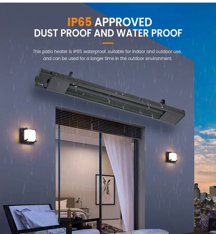 Protection Infrared Outdoor Heater, 1500W, Wall - detail 12