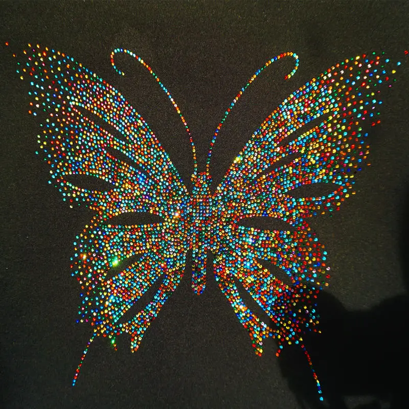 Free sample Fashion trendy custom bling crystal heat transfer bling rhinestone letter transfer