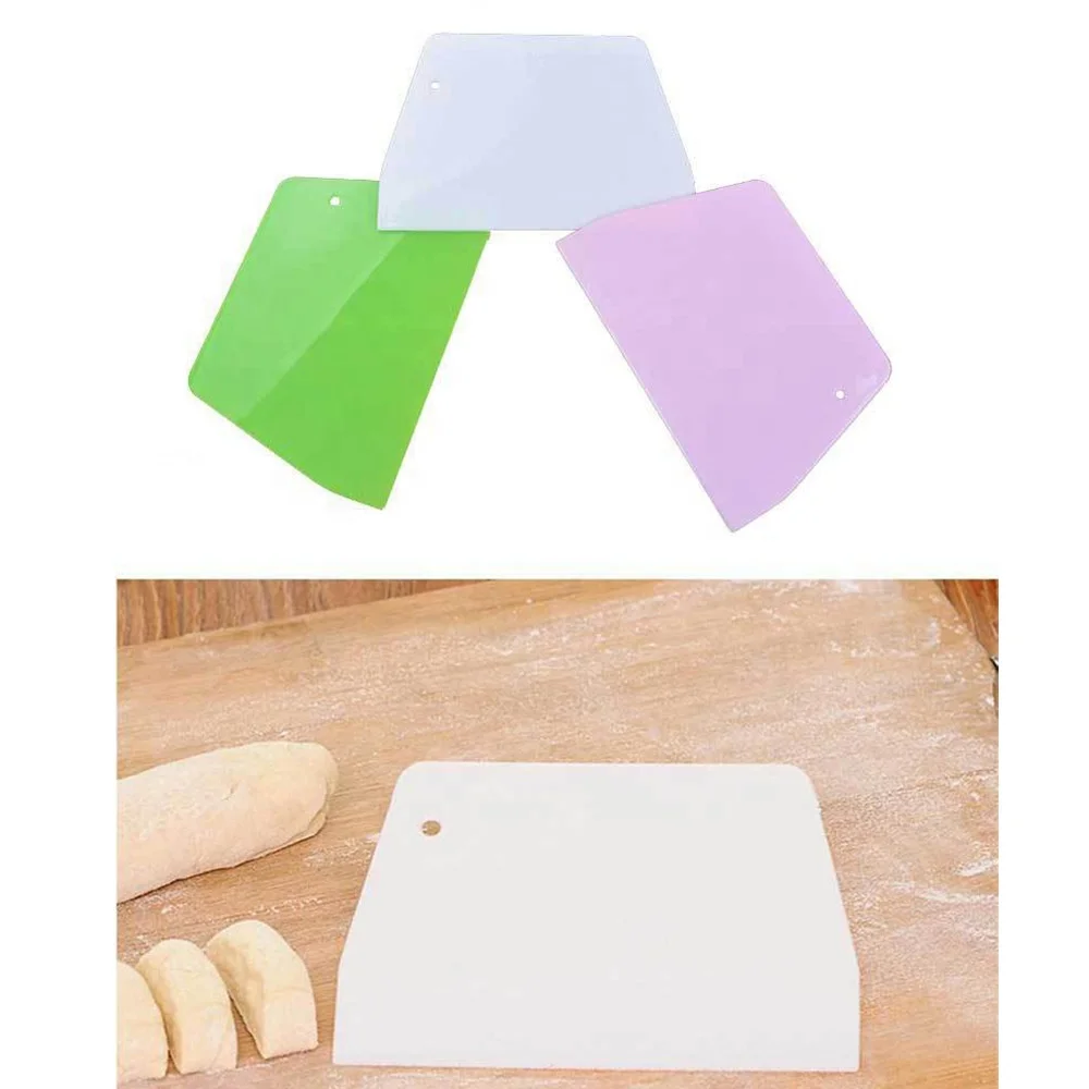 High Quality Baking Pastry Tool Trapezoidal Cream Cake Butter Dough Scraper