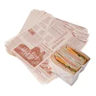 Paper Custom Pretty Printing Food Wrapping Bleached Greaseproof Paper In Hot Sale