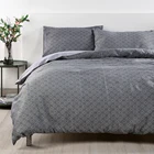 Multi Color Multi Color Textured Bedding Set Checked Pattern Embossed Duvet Cover Set Luxury Beddings For Adult