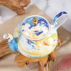 Coffee Coffee Pot Unique Chaozhou Factory Popular Design 900ML Teapot Bone China Tableware Crokery Coffee Pot