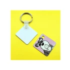 Promotion Keychain Gift Wholesale Promotion Sublimation Blank Aluminum Keychain Custom Logo Souvenir Gift