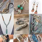 Jade Loose Beads Stone Beads 60pcs/strand 6mm Natural Blue Dyed Jade Stone Loose Beads For Jewelry Making