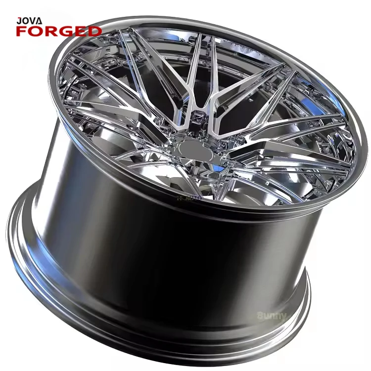 Multi Piece 5 Spoke Silver Chrome 5x114.3 Multi Spoke Deep Dish Rims For G38 G20