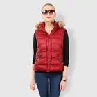 Vest China Manufacture Waterpoof Cold Winter Coats Black Puffer Jacket Vest For Women Vest
