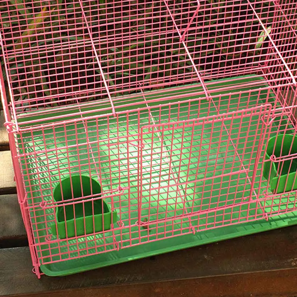 easy cleaning of Breathable Bird Cage/Rabbit Cage in 3 colours