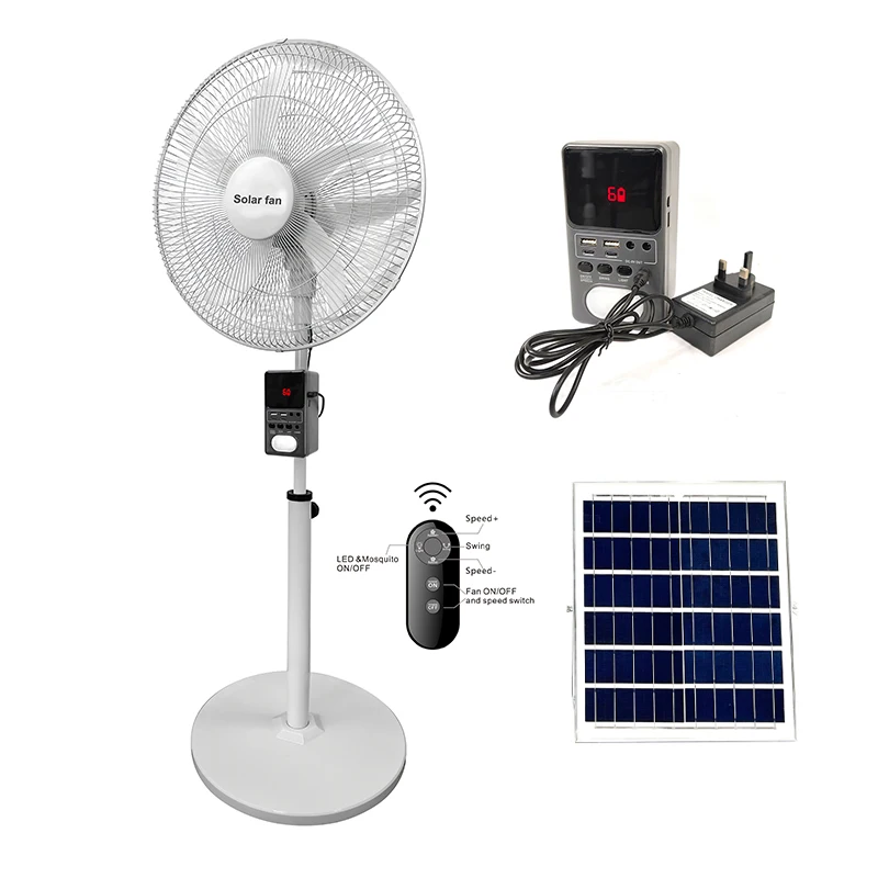 Rechargeable Solar Stand Fan, 12V, 25W - detail 4