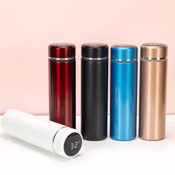 Smart Stainless Steel Water Bottle with LED Temperature Display Double Walled Vacuum Insulated Water Bottle Sports Mug