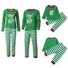 Family 2021 Hot Sale Elk Christmas Pajamas Family Cotton Striped Christmas Family Pajamas