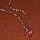Jewelry C8973 Abiding Custom Fine Jewelry Wholesale Custom Enamel White Gold Plated 925 Silver Necklace