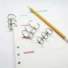3 Rings Notebook YIWANG Various Sizes Metal Clips 3 Rings Binder For Calendar DIY Notebook
