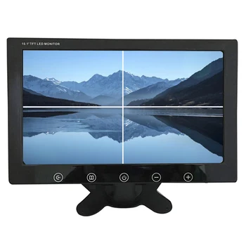 Factory Direct sales 4 screen 10.1 "AV touch button desktop monitor reversing ultra-thin model