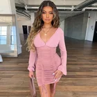 Pink/Black Women Clothing Dress Professional Manufacture Cheap Sexy Dresses Women