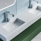 Touch Mirror Pure Acrylic Frame/ Copper Free Mirror W/ Light/screen Touch And Bathroom Basin For Sale