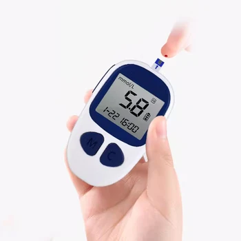 Mini Home Blood Glucometer Machine 6-second Accurate Result Glucometer Diabetes Testing Kit Glucose Meters Monitors Electric CE