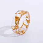 Silver Ring Rings Maxery Hot Style Gold Silver Resin Ring Birthday Gift Couples Pure Handmade Rings Fashion Fancy Ring