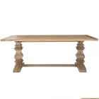Table RH Rustic 8-10-12 Seater Big Rectangle Oak Solid Wooden Vintage Dining Table Designs