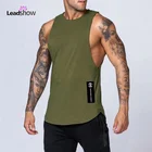 Vest Mens Men Gym Vest Men Wholesale Vest Gym Mens Sportswear 95% Bamboo Sleeveless Fitness Tank Top