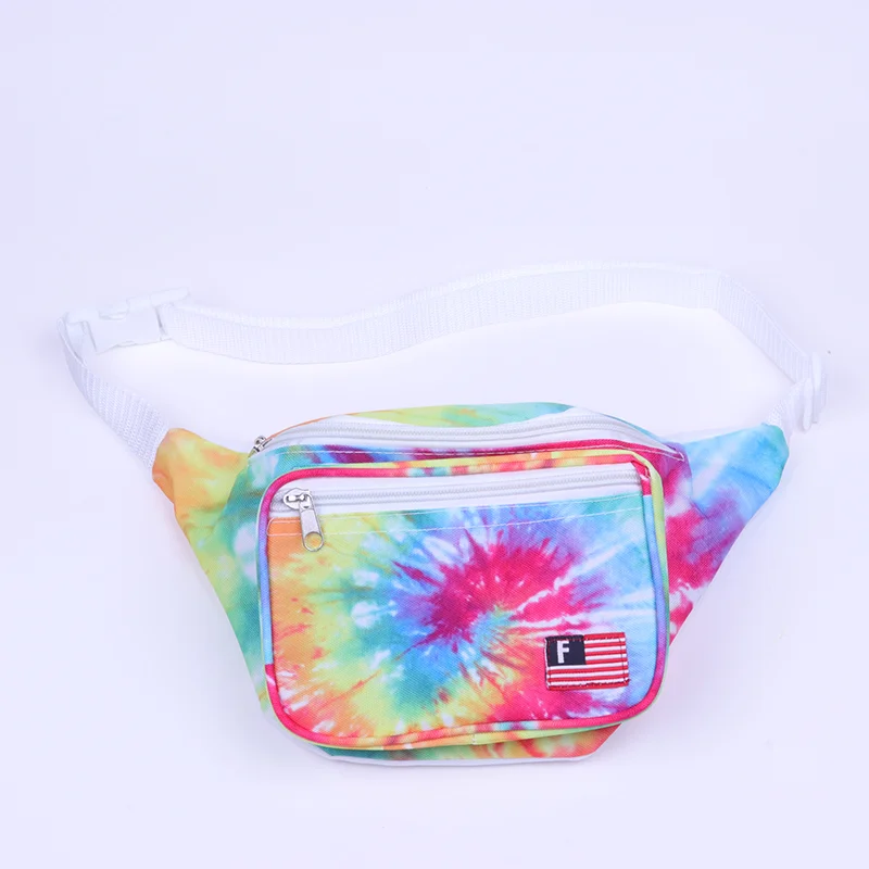 Custom Print Nylon Fanny Pack Sports waist bag for Men and Women