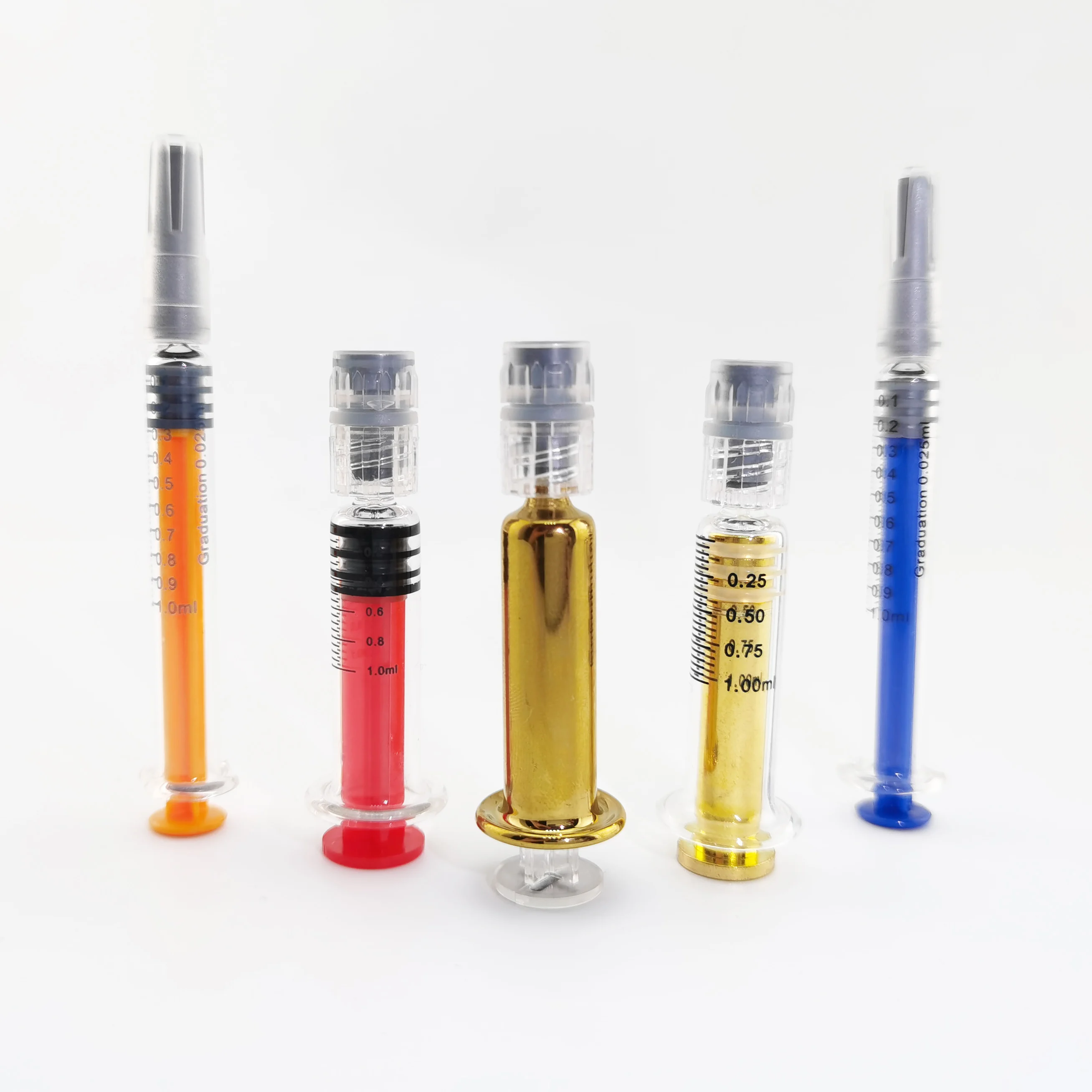1 ml 1ml 3ml 60cc cop prefilled syringes metal luer lock syringe tip