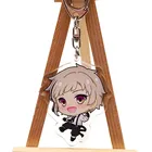 Plastic Charms Transparent Plastic Laser Cut Anime Acrylic Keychain Charms With Keyring