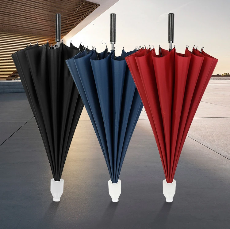 DD1959 Oversized Keep Cars and Indoors Dry Umbrellas With Sleeve Rainbow Automatic Blocking Rain Umbrella With Waterproof Cover