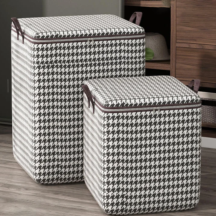product large capacity clear jeans underwear storage boxes stackable clothing organizers with lid eco friendly folding storage bin-7