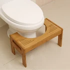 Stool OEM Bathroom Toilet Bamboo Foot Stool Wooden Folding Step Stool For Closestool And Sofa