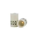 New hot products on the market flameless led candles plastic tea lights flameless led candle with leaf