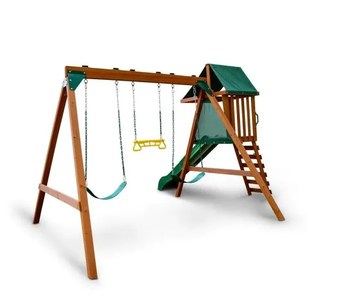 small outdoor swing set