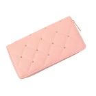Wallet Wallet Wallet For Woman High Quality Fashion Pu Leather Long Wallet Light Color Mini Wallet Wholesale