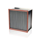 Pleated Hepa Filter High Temperature Resistance Pleated Fiber Glass H13 H14 Hepa Filter With Galvanized Frame