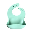 Bib BPA Free Custom Food Grade Silicone Printing Baby Feeding High Quality Waterproof Silicone Baby Bib