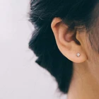 Earring Gold Korean Style Fashion Jewery Tiny Earring Stud Minimalist 14k Gold Plated Earring