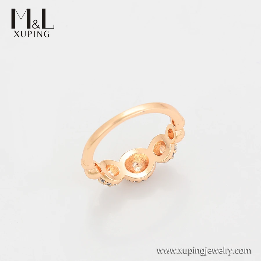 ML175960 XUPING ML Store luxury guanzhou jewelry woman accessories 18K gold color Micro insert Artificial zircon finger ring
