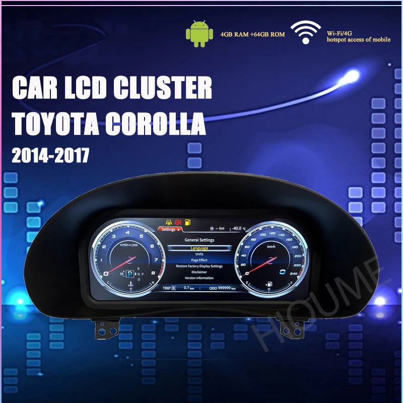 New Car Lcd Instrument Cluster Retrofit Multimedia Digital Dashboard