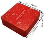 Box Square Tin Custom Skin Case Vintage Cosmetic Gift Box Blush Metal Wholesale Chinese Factory High Quantity