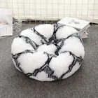Round Bed Colorful Plush Round Cat Cushion Bed Cat Donuts Bed
