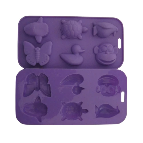 3D Cube Food-Grade Silicone Ice Lattice Fudge Cake Mold Chocolate Tray Birthday Cake Decoration DIY Baking Tools Glue Icing Mold details