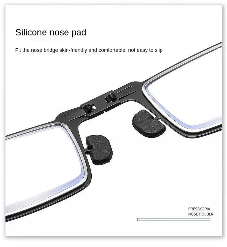 New Style Antiblue Light Reading Glasses Without Screw Folding High