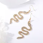 Metal Earrings Fashion Creative Metal Exaggerated Punk Snake Animal Earrings