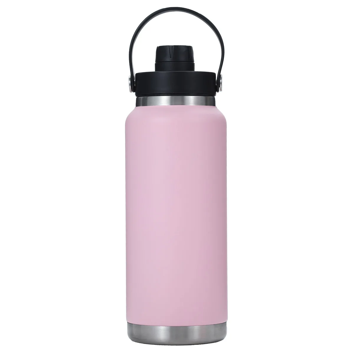 wholesale Eco-friendly Double Wall Stainless Steel Sports Water Bottle Insulated Vacuum Flask with Straw Lid 350/500/750/1000ml