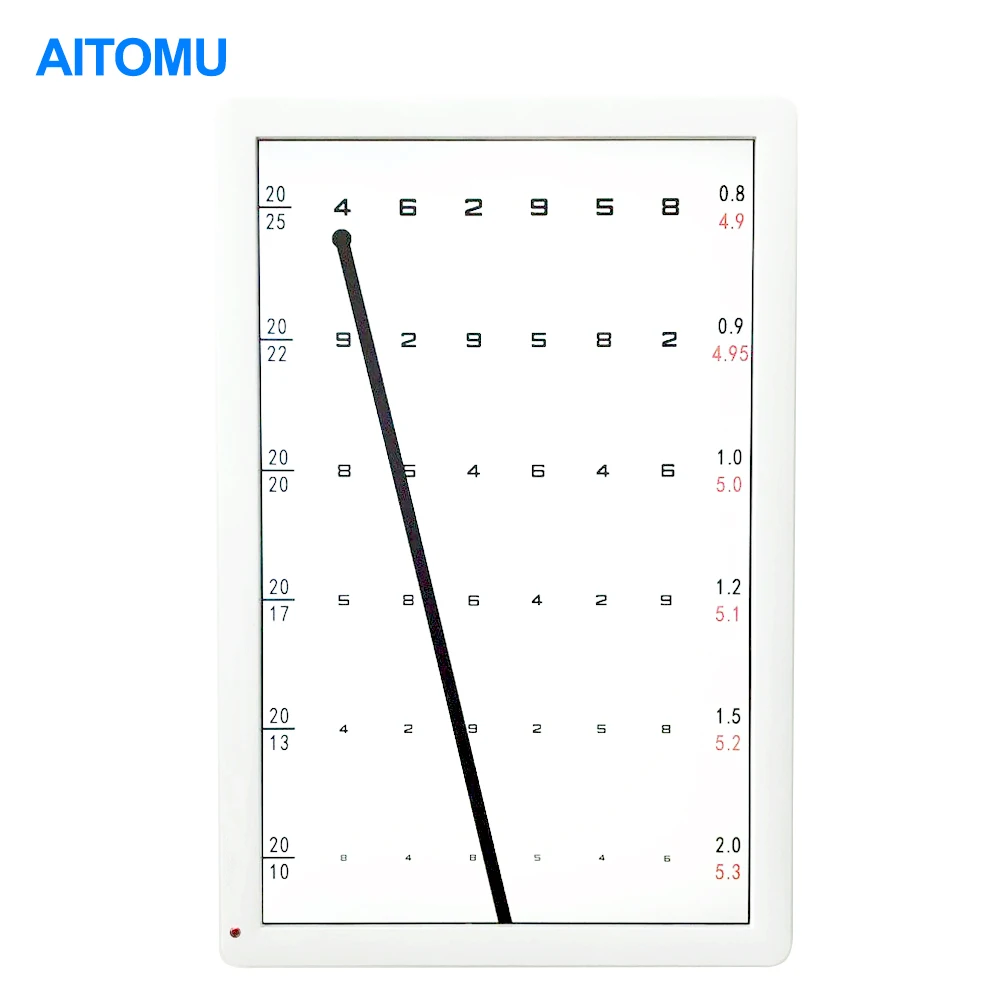 CL-19V Optotype Screen Vision Chart Panel LED Visual Acuity Testing Chart 19 Inch Eye Ophthalmic LCD Optical tester Monitor