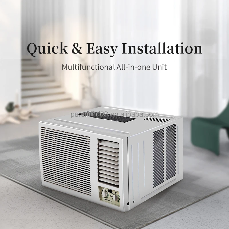 Puremind Window Air Conditioner R410a 9000btu 230v 50hz Mechanical Type