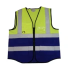 Zipper Vest ANSI/ISEA Standard High Visibility Security Workwear With Pockets Zipper Reflective Safety Vest