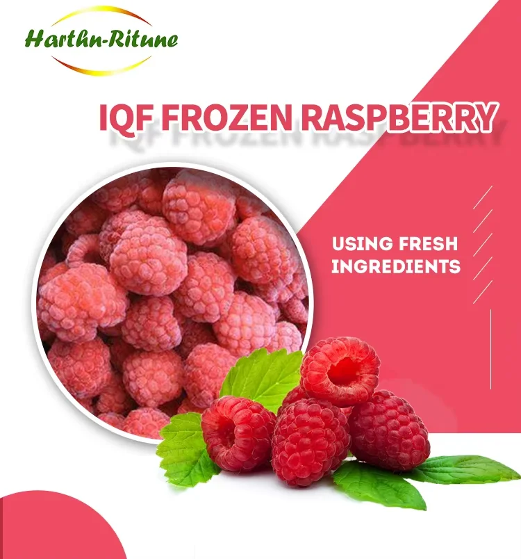 IQF Frozen Raspberry Whole Crumble 100% Natural Sweet Tasting Berries Bulk Carton Wholesale Supply supplier