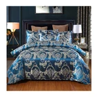 European Style Oeko-tex Custom Jacquard Luxury Satin Silk Hotel Bedding Sets
