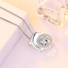 Silver Dolphin Silver Wholesale 925 Sterling Silver Jewelry Necklace Pendant Women Dolphin Pendants